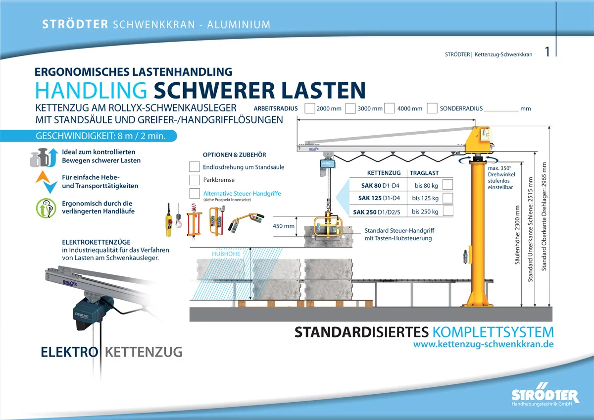 Chain hoist - slewing crane-S1